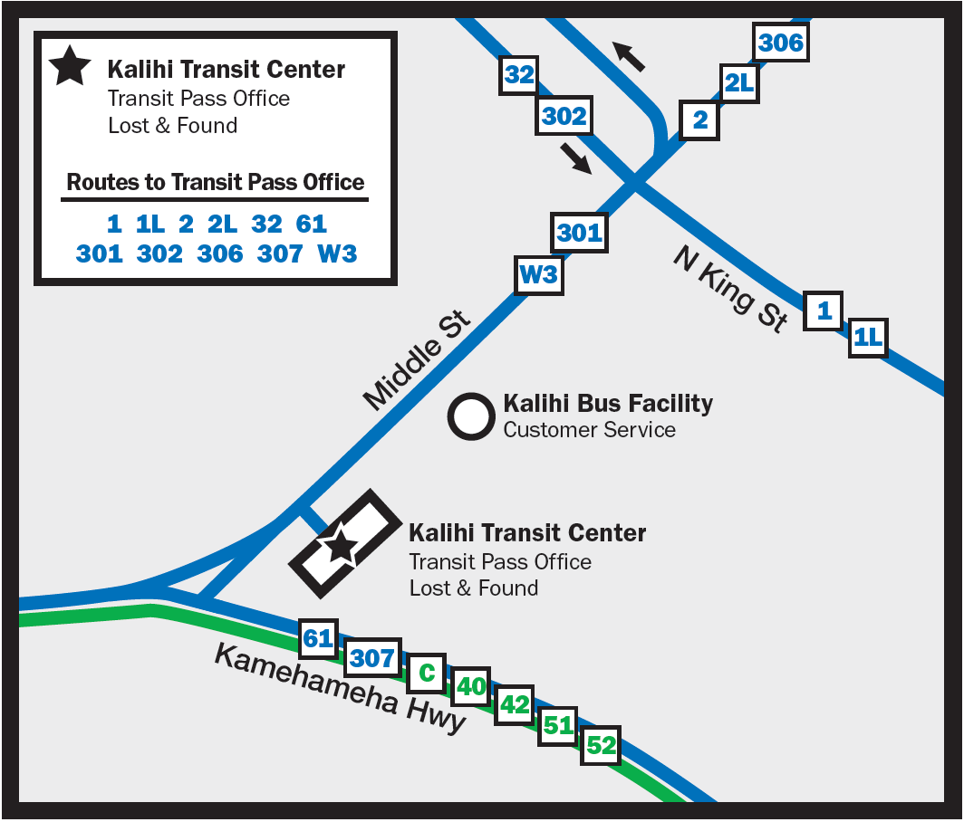 Kalihi Transit Facility Map