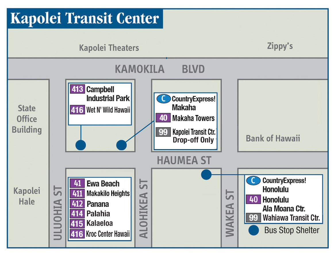 Thebus system map